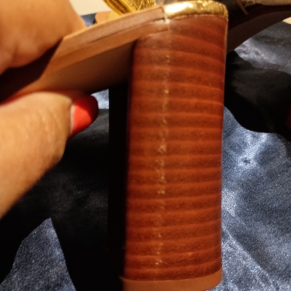 Franco Sarto Olinda Gold Strappy Heels – Size 10 – NWOT - Picture 7 of 8